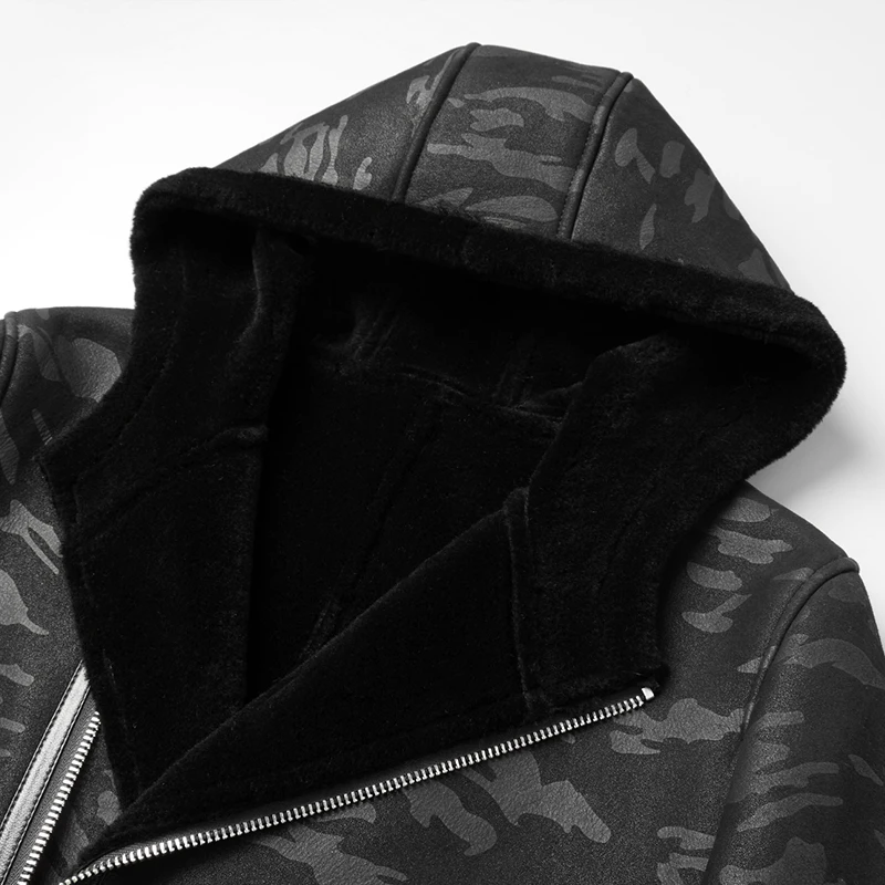 DK новинка с капюшоном тонкая длинная шуба мужская зимняя утолщенная натуральная