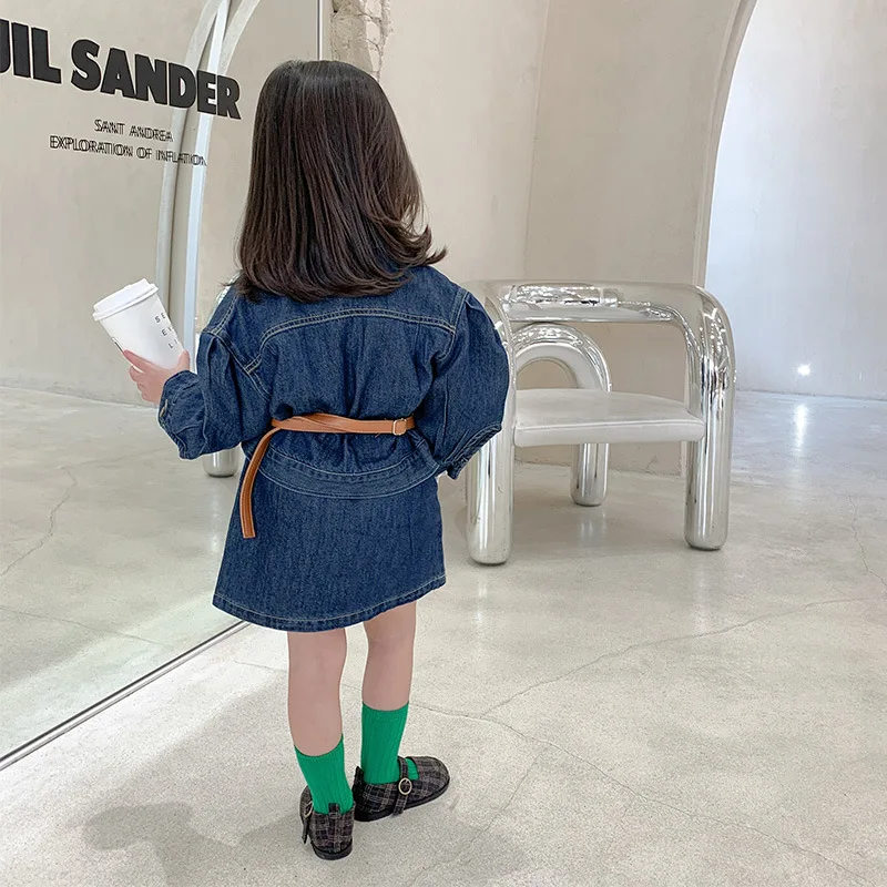 

Jean Girls Coat+Shirts 2Pcs/Sets2021 Spring Autumn Toddler Kids Outwear Kids Cotton Tracksuit Sport Suits Children Clothing