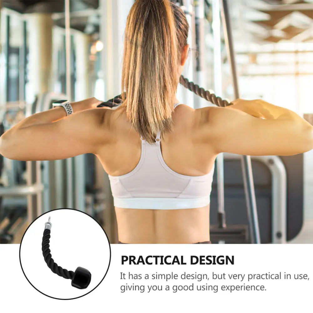 

2 Pcs Triceps Down Cord Heavy Duty Rope Gym Bodybuilding Exercise Supplies