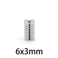 50 500pcs 6x3mm disc bulk sheet neodymium magnet 6mmx3mm small round powerful magnets 63mm rare earth magnets 63