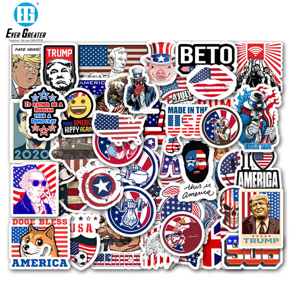 50 шт США Америка стикер автомобиля s и наклейки для ноутбука мотоцикла граффити
