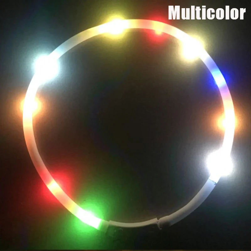 

Dog collar USB rechargeable light-emitting pet collar TPU can cut dog safety light suitable for small and medium dogs