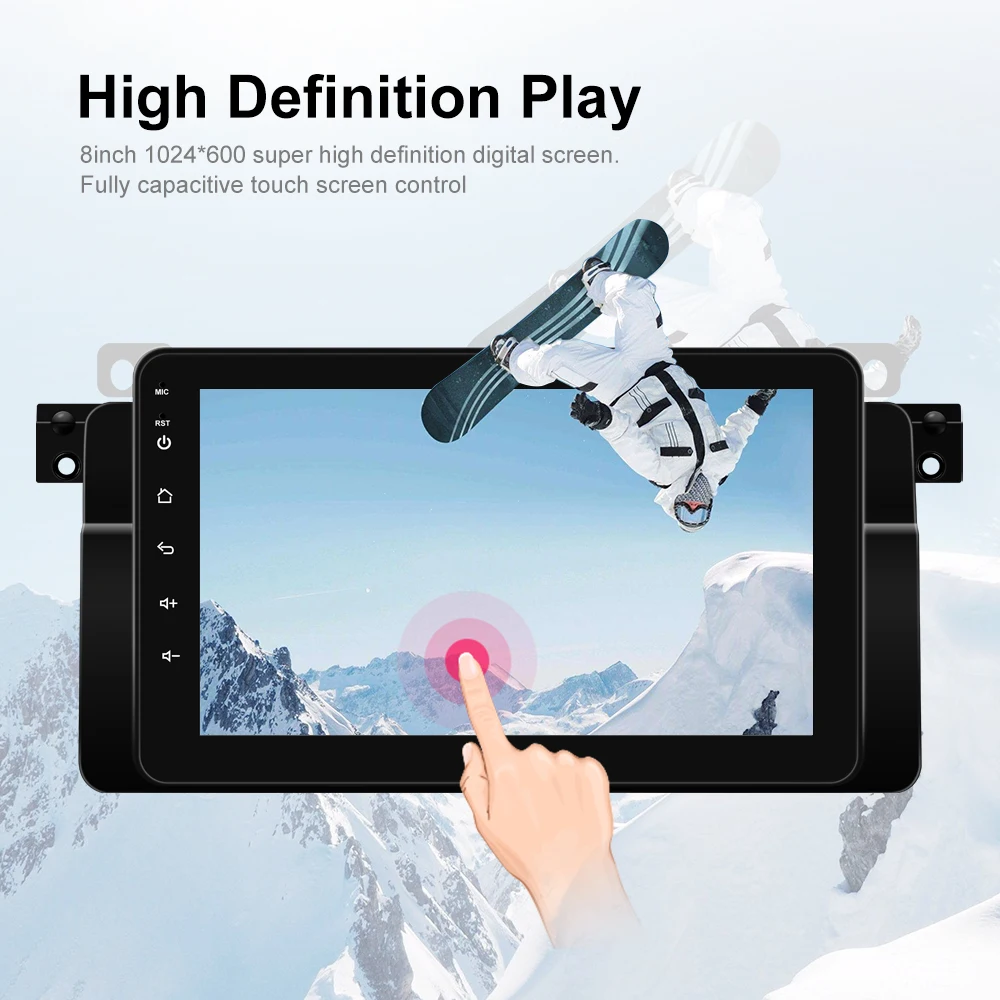 Podofo 8'ɺndroid автомобильное радио 2din автомобильный мультимедийный плеер 2 + 16 WIFI