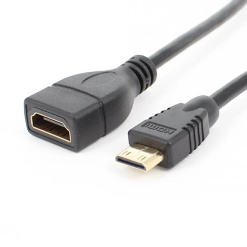 Переходник с Mini HDMI папа на мама Кабель-адаптер 1080P адаптер для ноутбука |