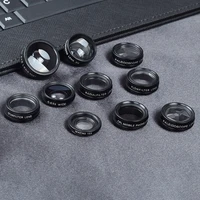 portable 10 different lens phone lens set compact easy installation 10 lens phone lens set with carrying bag easy cleaning