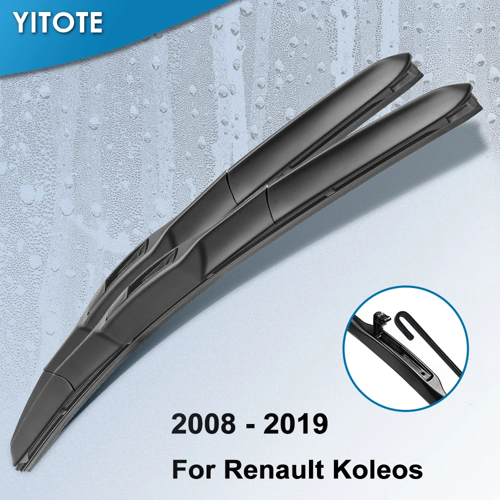Щетки стеклоочистителя YITOTE для Renault Koleos Fit Pinch Tab Arms 2008 2009 2010 2011 2012 2013 2014