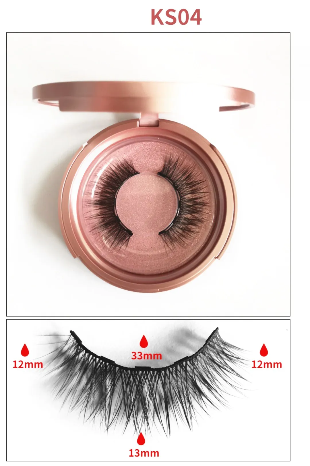 

Makeup Magnetic Eyelashes Eyeliner 5 Magnet Natural Short Magnetic False Lashes Set Magnetic Eyeliner Tweezer Tool 1 pair