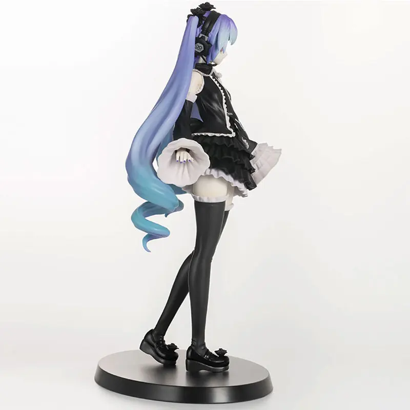 

Bandai Anime Girl Miku Gothic Dress Miku Anime Figure Adult Doll Model Decoration Toy Birthday Gift