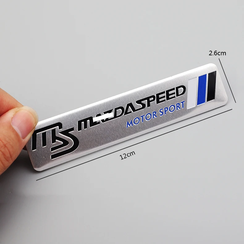 1 шт. 3D MS спортивные наклейки эмблема из алюминиевого сплава для Mazda Speed Ankocera Cx-4 ATZ 3