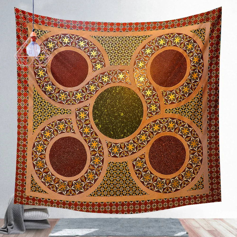 Гобелен в стиле мандалы Инь Янь Сплетница настенное кружевное украшение