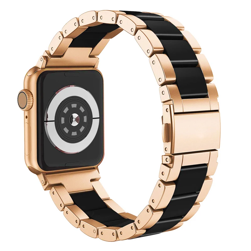 Ремешок керамический для Apple Watch Band 42 мм 38 44 40 роскошный браслет из нержавеющей