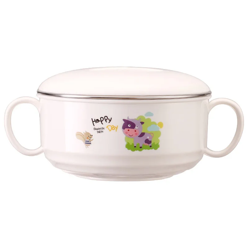 Комплект чаши для малышей чашка кормления присоска без BPA 304 миска из нержавеющей