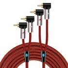 Двойной RCA к 2x RCA мужской аудио кабель для CD плееров DVD ТВ усилитель динамик сабвуфер системы домашнего кинотеатра экранированные шнуры