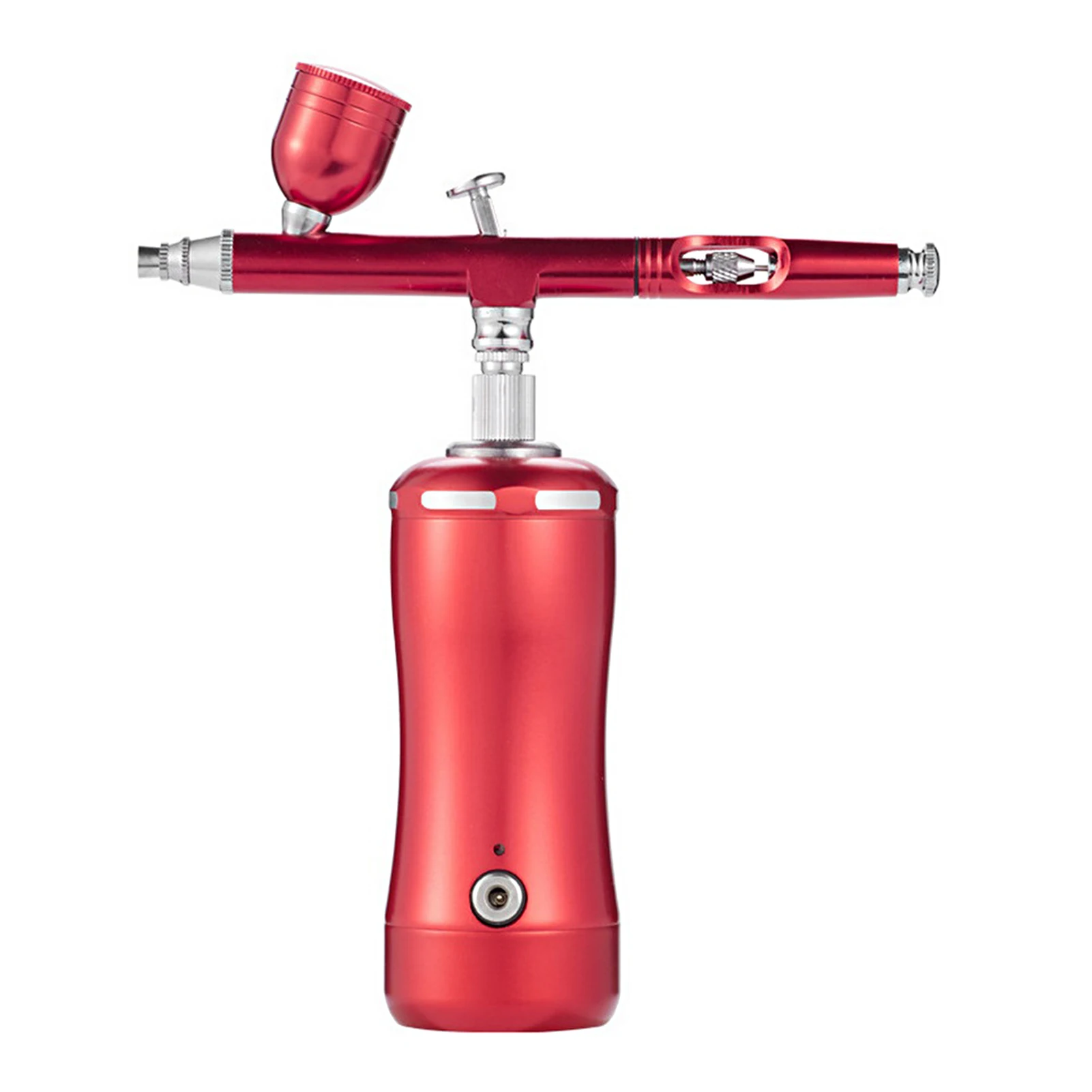 

Аэрограф с компрессором, ручной краскопульт с гравитационной подачей, Двойное действие, автоматическая зарядка, для рисования ногтей