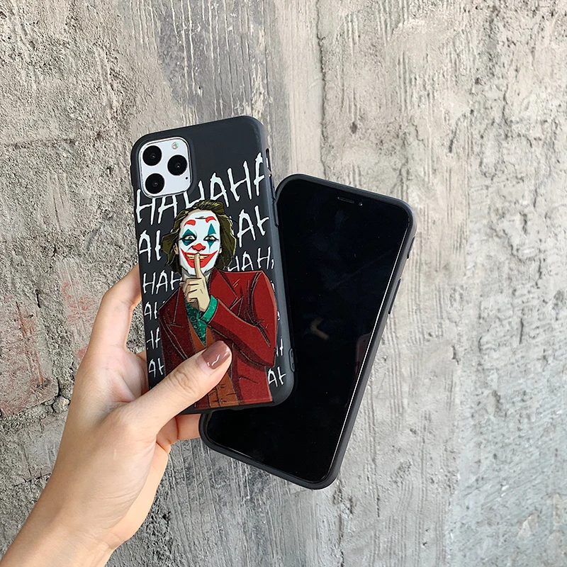 2019 DC Movie Clown Case for iPhone 6 6S 7 8 Plus X 11 Pro XS Max Funda Joker Cover Soft TPU XR |