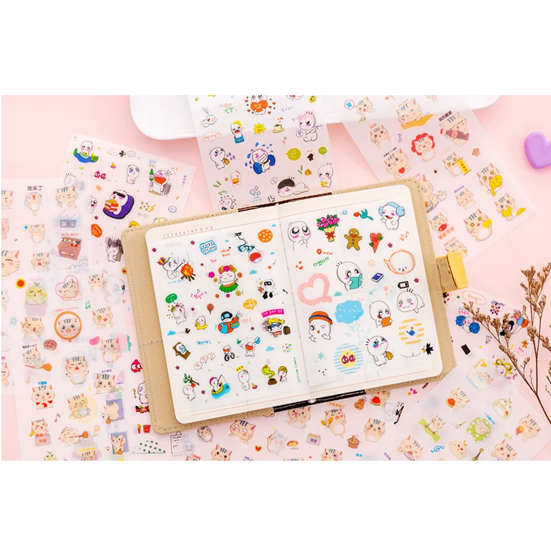 20packs Lovely Sticker Animals stickers decoration scrapbooking sticker happy planner Wedding Decoration Memo Box Gifts for Kids | Дом и сад