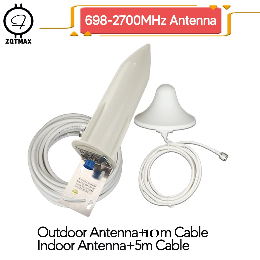 ZQTMAX 30dBi Omni антенна 4g внешняя для сотового ретранслятора 2g 3g усилитель сигнала LTE