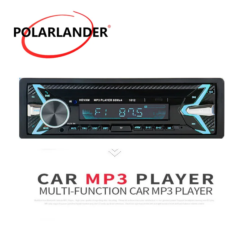 Беспроводной автомобильный радиоприемник стерео Bluetooth BT AUX USB 2018 новый WMA TF FM