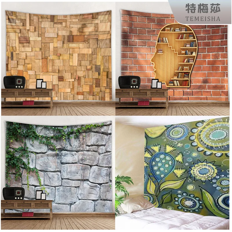 

Stone Wall Background Hanging Cloth Bedside Wall Cloth Simple Hanging Cloth Decorative Fashion Background Cloth