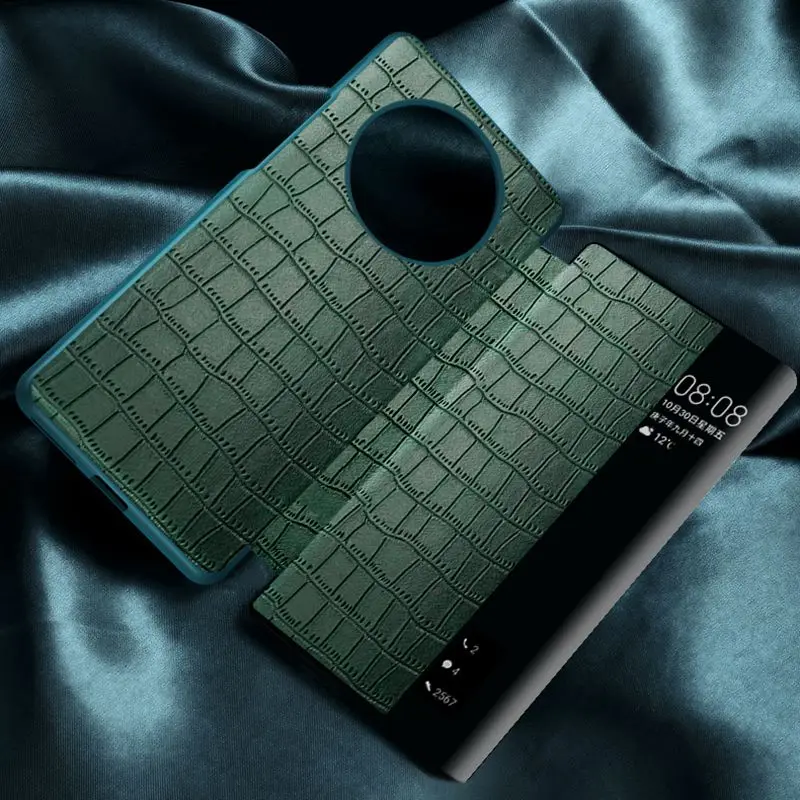 For Huawei P30 Pro Case For Huawei P40 Pro Plus Mate 30 40 Pro Plus Rs Case Tpu Soft Crocodile Pattern Flip Leather Cover