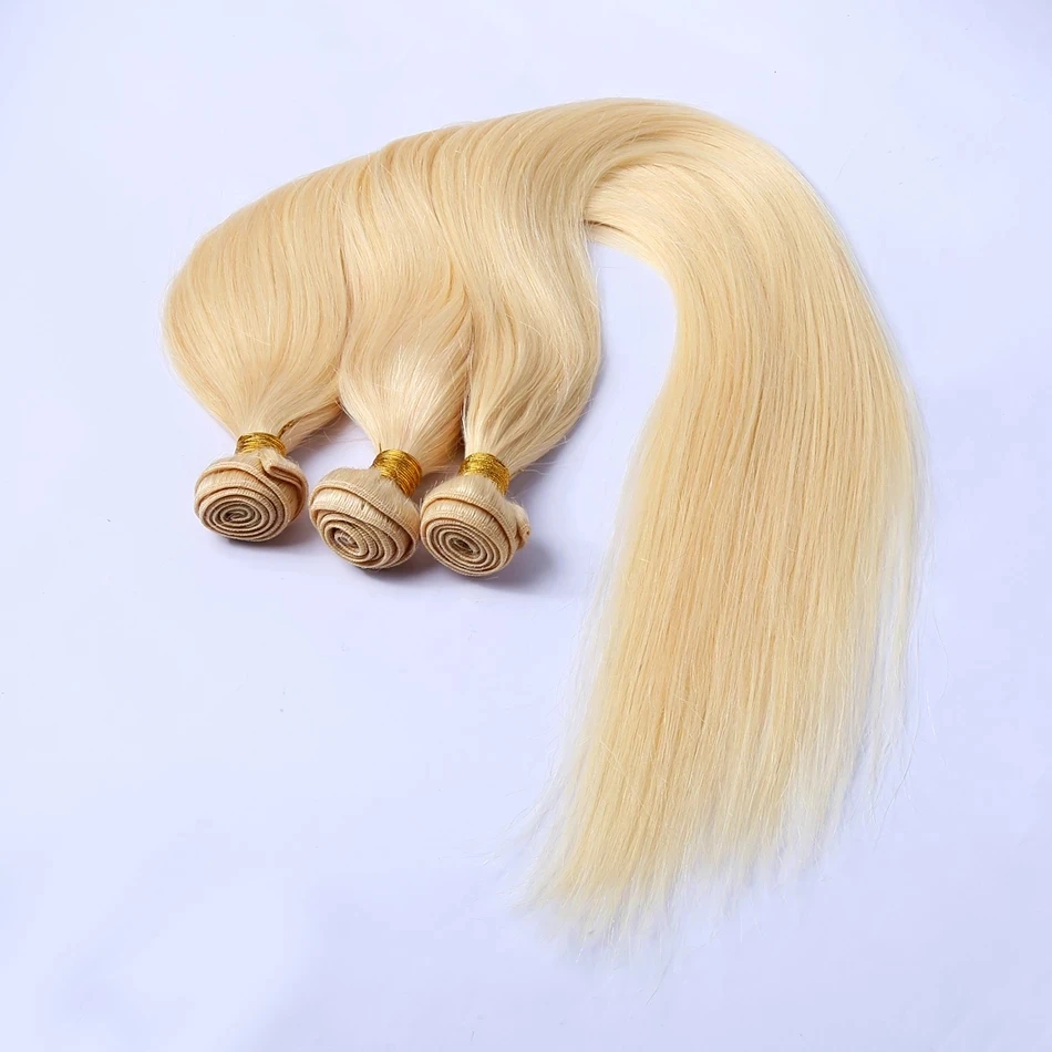 

A&R 28 30 inch Straight Hair Bundles 100% Human Hair Extension Brazilian Hair Weave Bundles Color 613 For Black Woman Remy