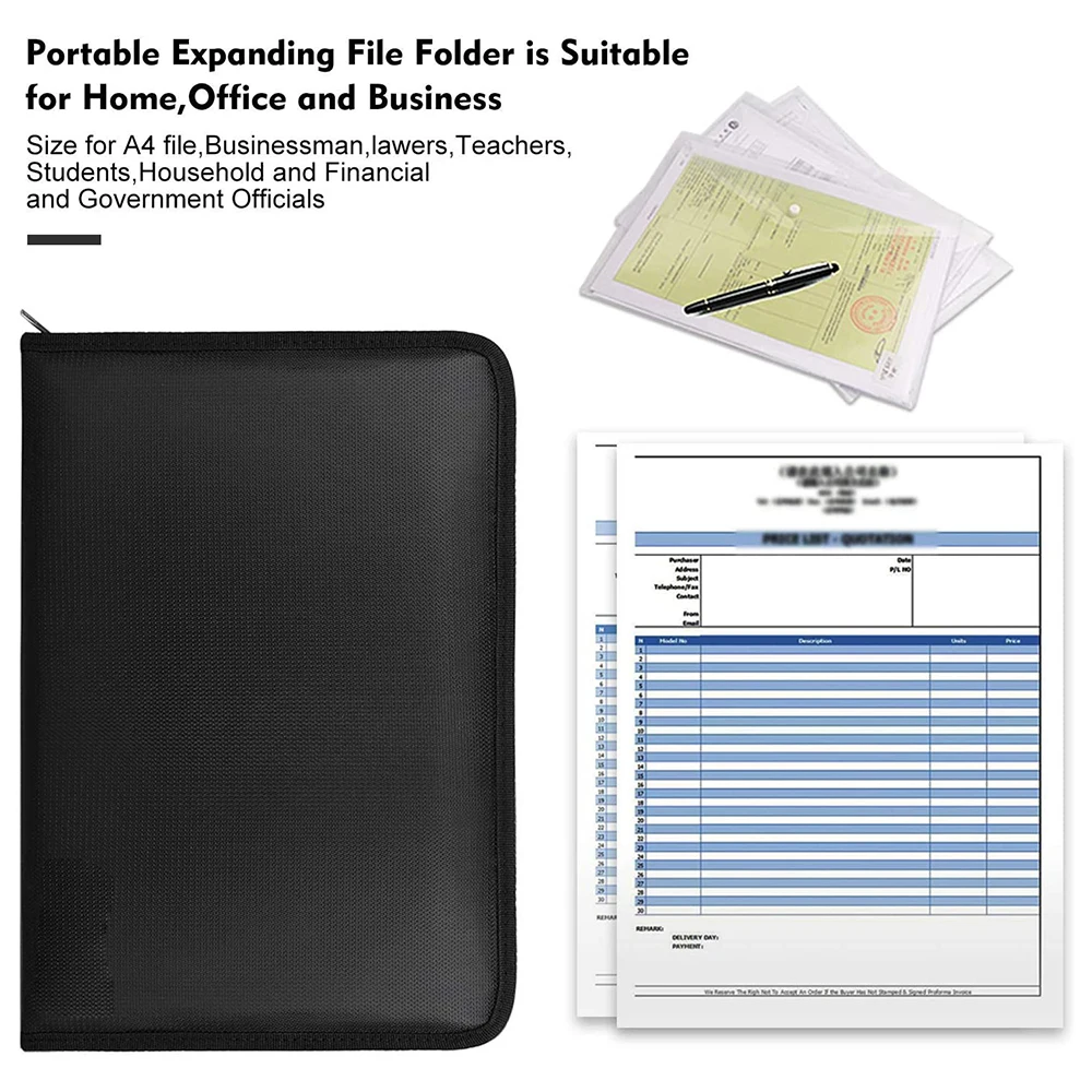 12 страниц силиконовый цветной держатель файла Fulfile с этикеткой противопожарная и