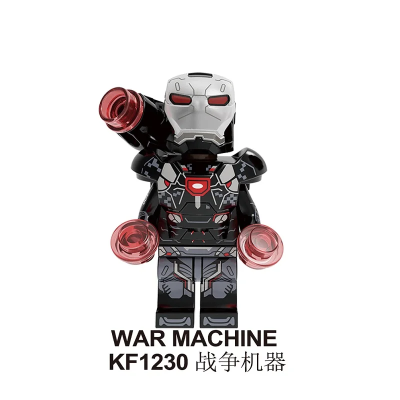 KF1230 Without Box Building Blocks Figures Bricks Thor Captain America Loki With Chromed Hair Doctor Strange War Machine Wasp For Kids Toys KF6101 - Цвет: KF1230 Without Box