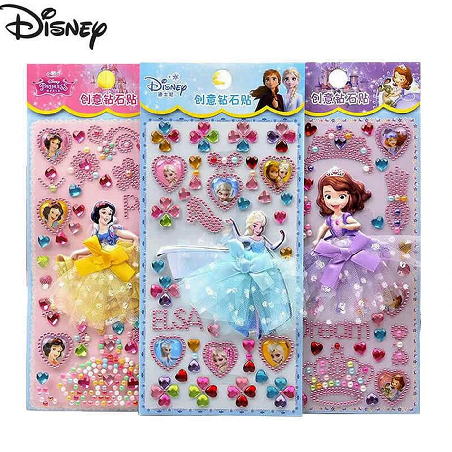 Disney с изображением героев из мультфильмов 1 штука бриллиантовые наклейки 3D