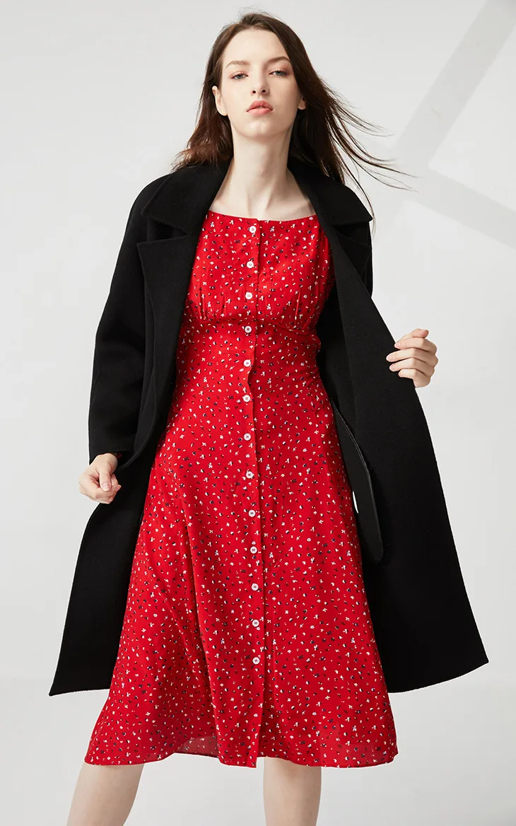 Vero Moda Новое цветочное Королевское платье с рукавами во французском стиле с квадратным воротником | 31937D517