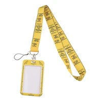 ya124 anime a room full of joy card cover business card with lanyard id card pass mobile phone usb badge holder key strap