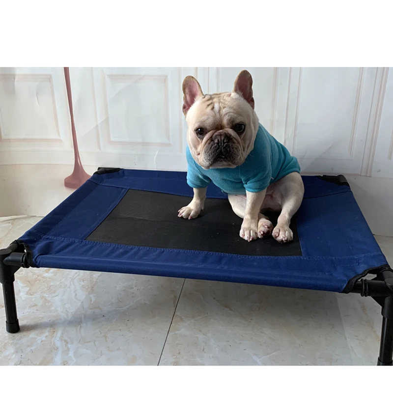 Охлаждающая поднятая кровать для собак и кошек летняя дышащая сетчатая