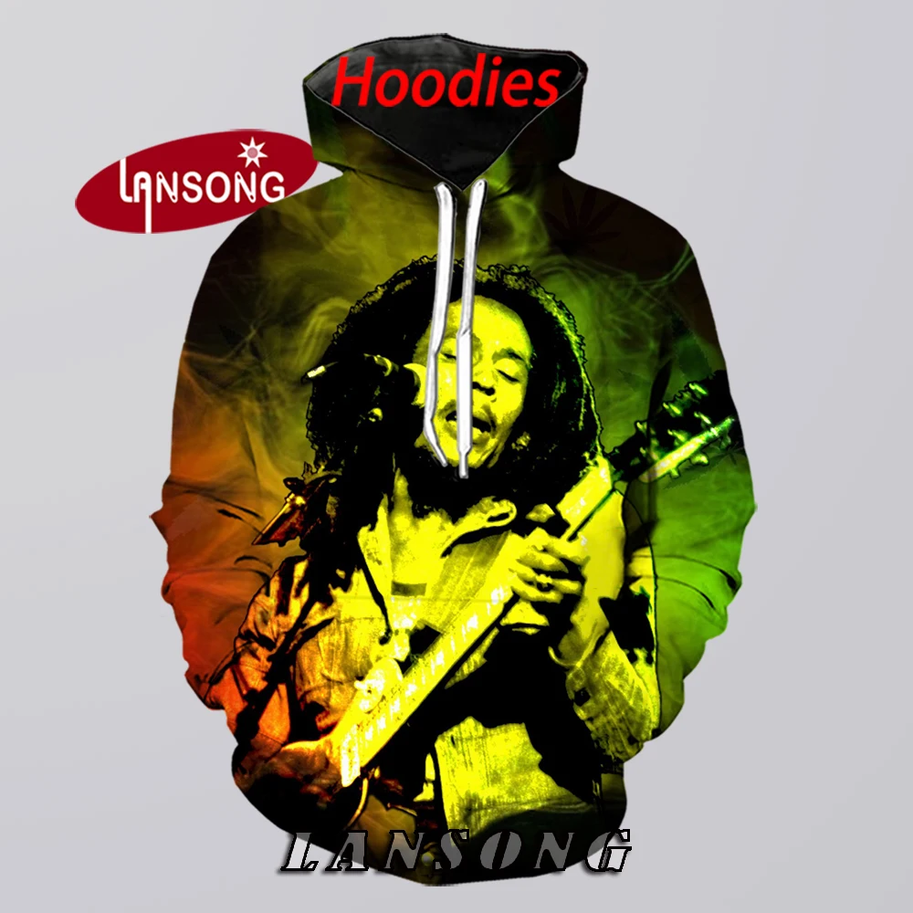 Регги Боб новые толстовки для мужчин 3d печати марли сорняков sweashirts/штаны Куртка