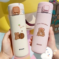320450ml cartoons stainless steel vacuum flask coffee tea milk travel cup cute bear water bottle insulated thermos