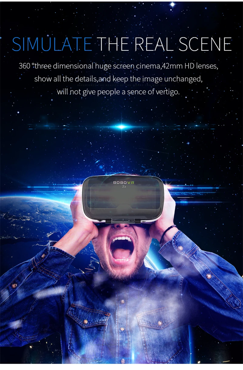 Горячая Распродажа Bobovr Z4 кожаный 3d картонный шлем виртуальной реальности Гарнитура для очков виртуальной реальности стерео Bobo Vr для 4-6 'мобильного телефона