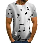 Новинка 2021, Мужская футболка с музыкальным символом, футболка с 3d гитарой, футболка с принтом, одежда в готическом стиле из аниме, футболка с коротким рукавом 110-6xl