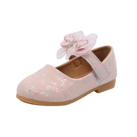 girls leather shoes 2022 spring and autumn girls new bow princess single shoes childrens performance dance shoes kids flats