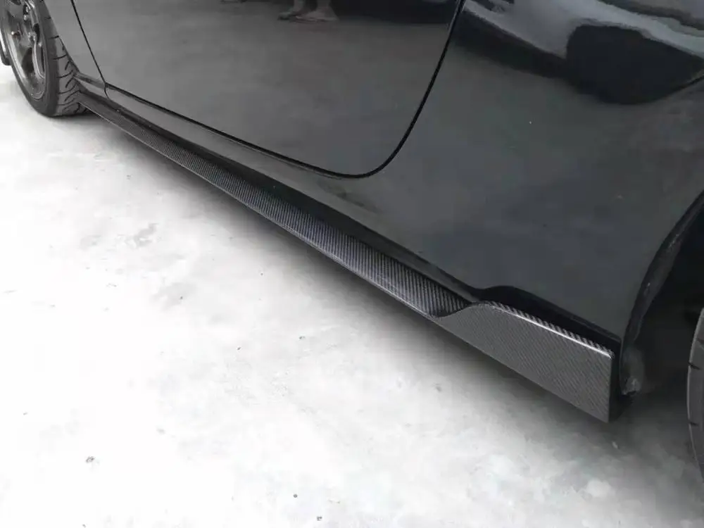 Спойлер для переднего бампера из углеродного волокна автомобильный диффузор