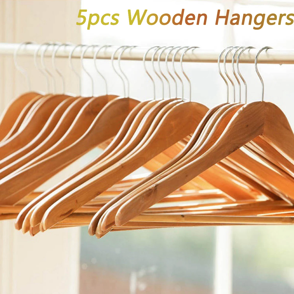 Нескользящие деревянные вешалки для взрослых костюмов одежды джинсов брюк