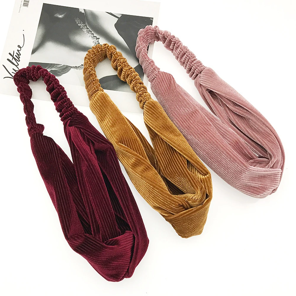 Головной убор для лица женская простая Милая лента волос sen с широкими краями