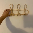 Настенные крючки LBER из ротанга, Вешалка из ротанга для детской одежды