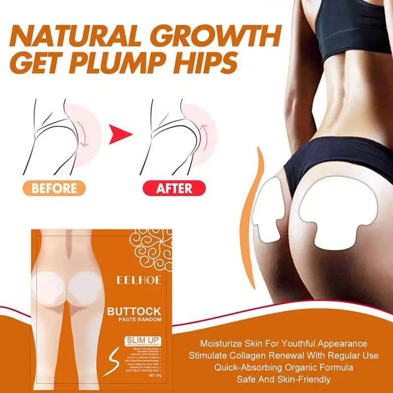 

1 Pair Hip Lifting Patch Butt Lift Shaping Patches Moisturizing Buttock Essence Stickers Gentle Plant Extracts Sexy Skin Care