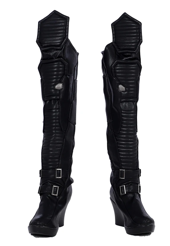 boots Костюм для косплея в стиле cybernetics и панк, кожаная куртка, набор для Хэллоуина для девочек, Индивидуальный размер - Цвет: boots