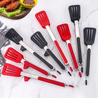 1pc heat resistant food tong creative non slip silicone bread tong serving tong kitchen tools bbq baking cook tools accessories