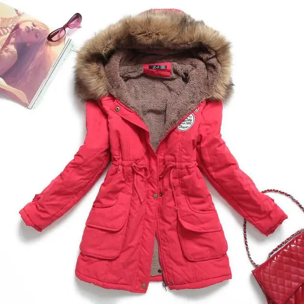 New Parkas Female Women Winter Coat Thickening Cotton Winter Jacket Womens Outwear Parkas for Women Winter