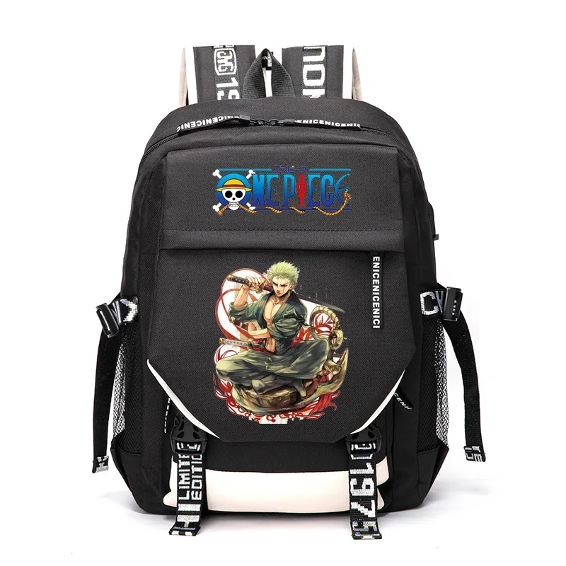 

Anime Cartoon ONE PIECE Luffy Zoro Nami Law Sabo Outdoor Travel Rucksack Casual Schoolbag Student Backpacks