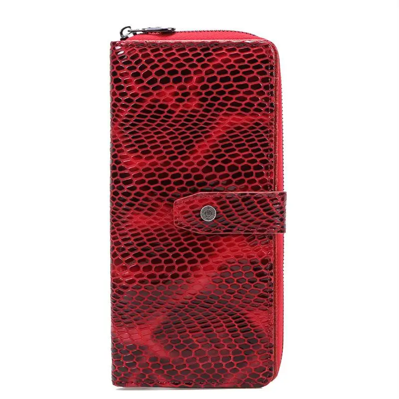 

Fashion Genuie Leather Women Wallet 2021 New Rfid Anti Theft Soft Cowhide Long Hand Wallet Card Holder Phone Purse