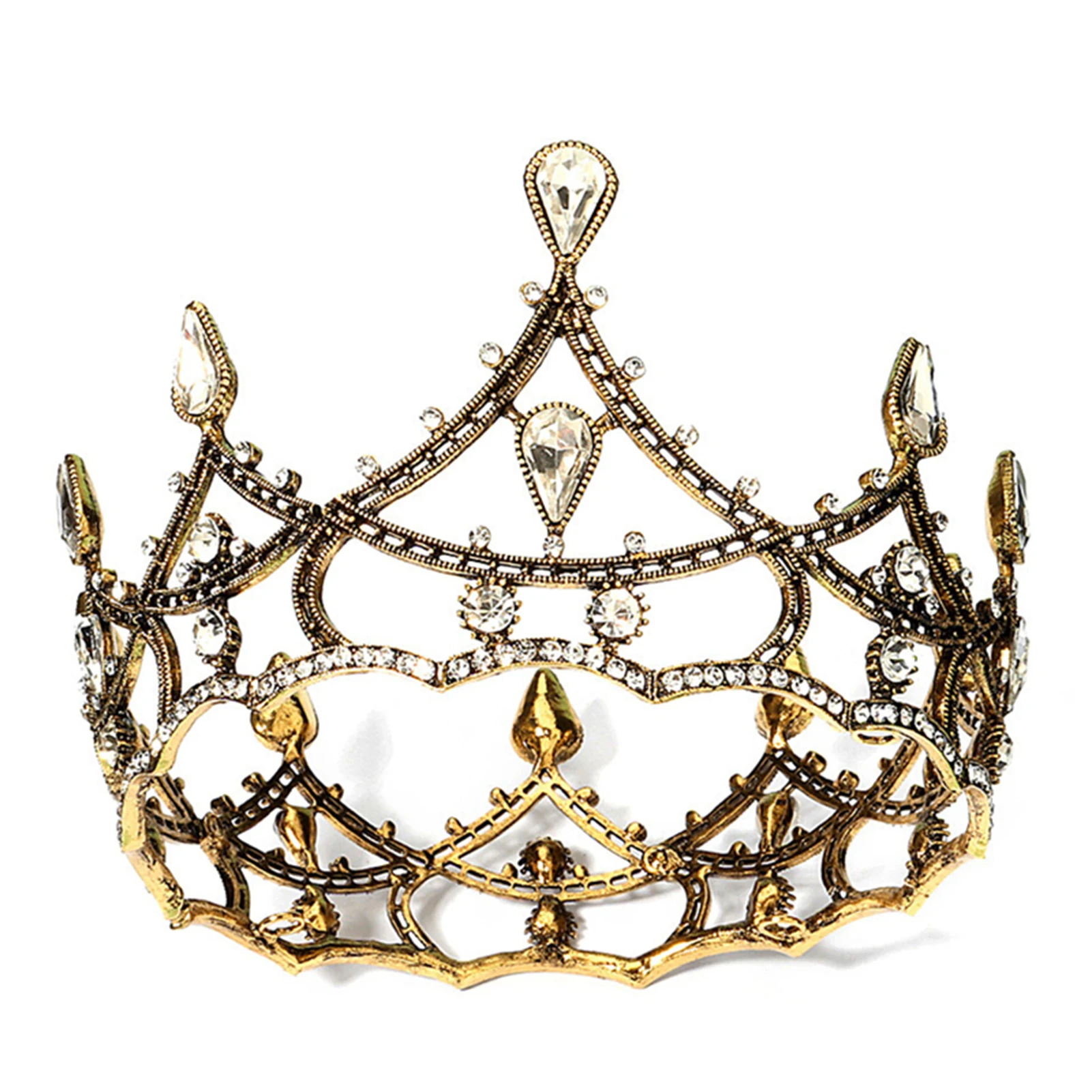 

Crown Ornament Bridal Wedding Accessories Simple Alloy Bridal Electroplating Dress Jewelry FS99