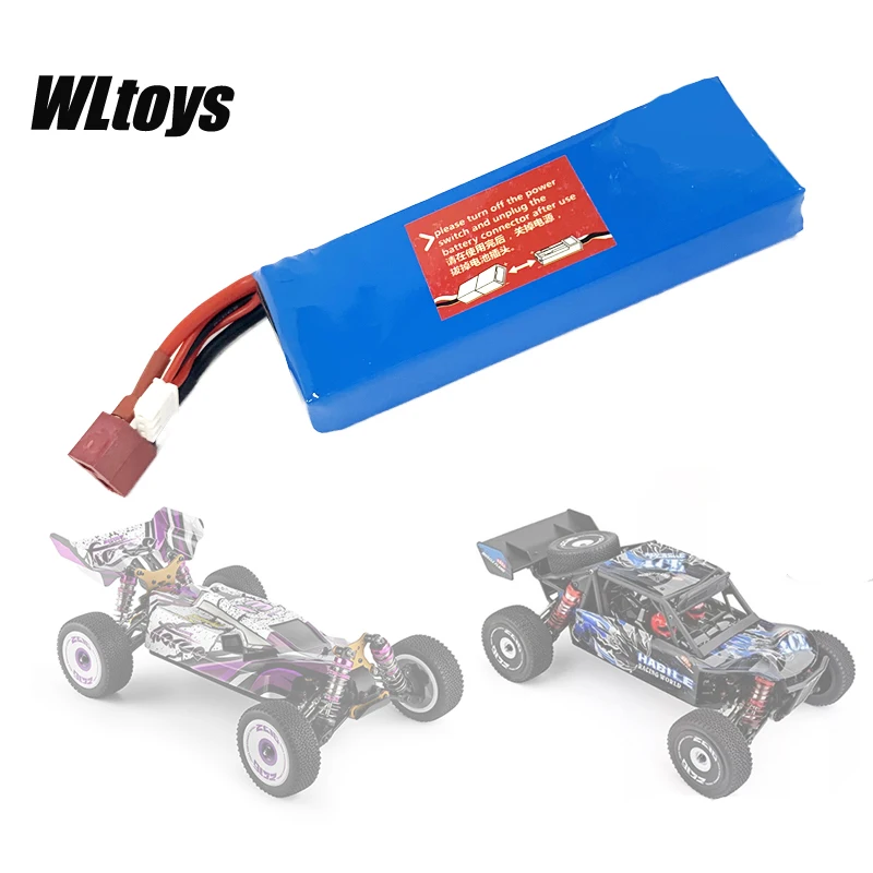 Wltoys-bater&iacute;a Lipo para coche teledirigido, Original, para 124019, 124018, 124016, 124017, 7,4, 2s, 2200 V, mAh-0