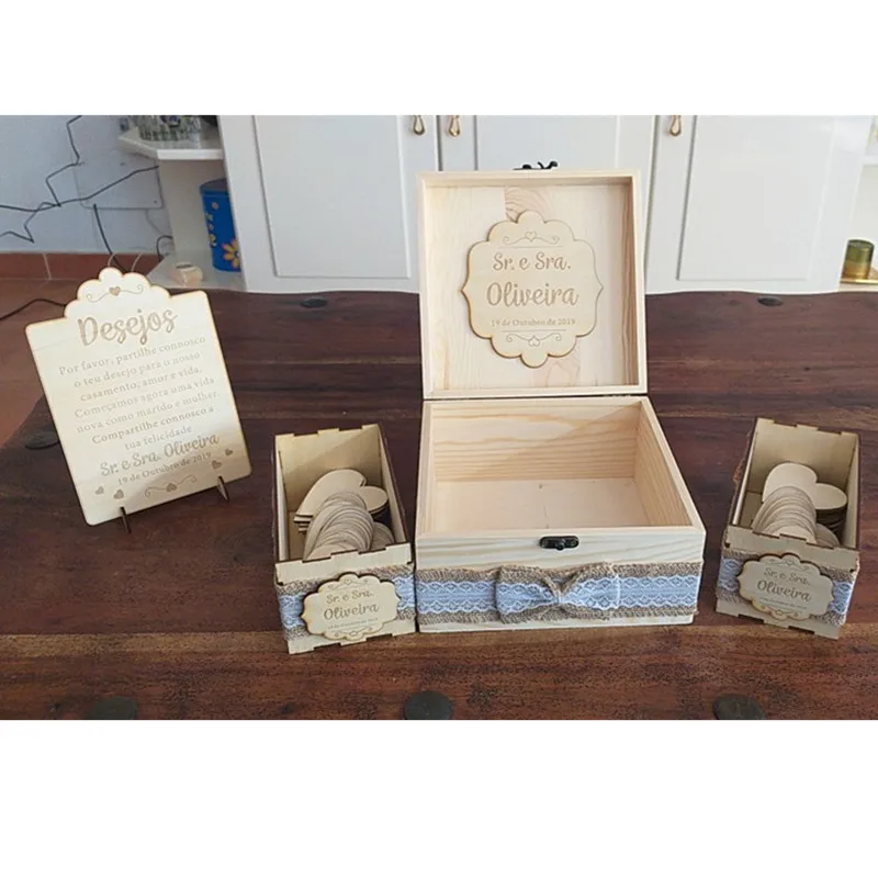 Под заказ деревянная Рабочая Гостевая книга альтернативная коробка с желаниями