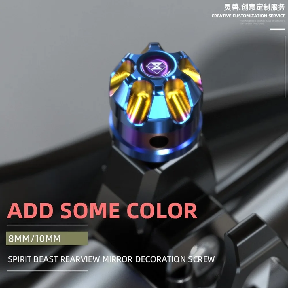 Винт зеркала для торцевых мотоциклов SPIRIT BEAST Royal Enfield Ducati Husqvarna Benelli Honda Kawasaki Suzuki
